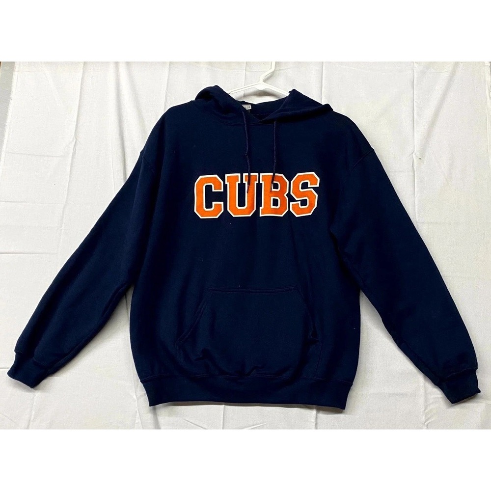 Gildan Hoodie Mens Medium Navy Blue Ian Happ #8 Chicago Cubs Baseball MLB Fleece